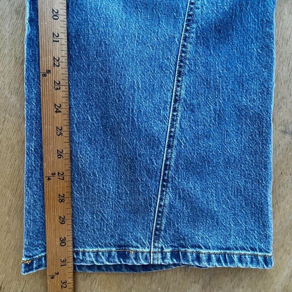HABITUAL BOHO CARGO BAGGY WIDE LEG JEANS WOMEN’S sz 4/27 High Rise Denim - Picture 11 of 12